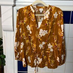 NWT A New Day Floral Top - Size Large